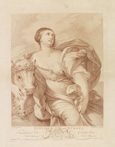 Jupiter und Europa von Francesco Bartolozzi