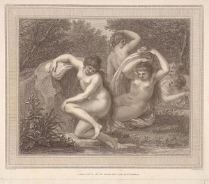 Nymphen und Diana beim Baden von Francesco Bartolozzi
