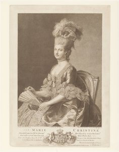 Porträt von Maria Christina von Österreich von Francesco Bartolozzi