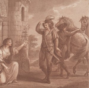 Prinz Edmund, genannt Ironside und Algitha, 1786 von Francesco Bartolozzi