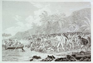 Der Tod von Captain Cook, ca. 1783 von Francesco Bartolozzi