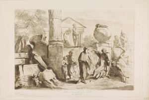 Tobit und das Begraben der Toten von Francesco Bartolozzi