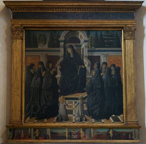 Santa Monica mit Augustinerschwestern, 1470