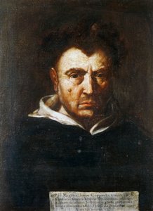 Porträt von Tommaso Campanella (1568-1639), italienischer Dominikanerphilosoph, Gemälde von Francesco Cozza (1605-1682), ca. 1630 von Francesco Cozza