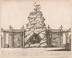 Die Prima Macchina für die Chinea von 1726: Herkules und die Hydra