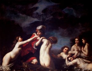 Hylas und die Nymphen. Gemälde von Francesco Furini (1604-1646). Florenz, Palazzo Pitti