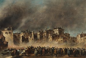 Der Brand im Quartier von San Marcuola von Francesco Guardi