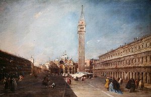 Piazza San Marco von Francesco Guardi