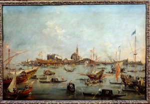 Der Doge auf der Bucentaurus in San Nicolo in Venedig am Himmelfahrtstag
