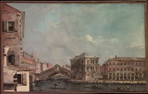 Der Große Kanal über dem Rialto von Francesco Guardi