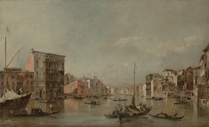 Der Canal Grande in Venedig mit Palazzo Bembo von Francesco Guardi