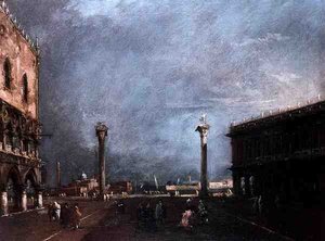 Die Piazzetta di San Marco in Venedig