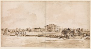 Die Villa Loredan, nahe Treviso von Francesco Guardi