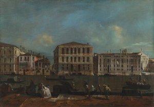 Venedig. Der Canal Grande mit Palazzo Pesaro, 1755-1760 von Francesco Guardi