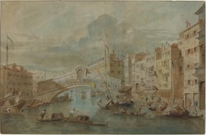 Ansicht der Rialtobrücke, Venedig