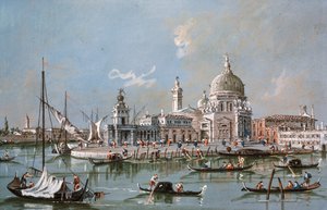 Ansicht der Kirche Santa Maria della Salute, 18. Jahrhundert von Francesco Guardi
