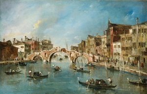 Blick auf den Cannaregio-Kanal, Venedig, ca. 1775-1780