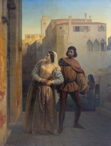 Flucht der Bianca Capello aus Venedig von Francesco Hayez