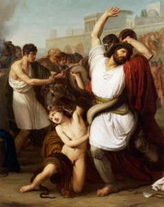 Italien, Mailand, Gemälde des trojanischen Priesters Laokoon (Detail)