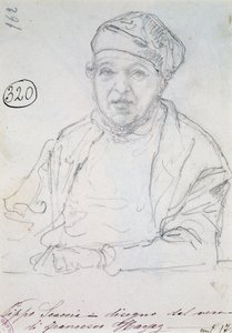 Studie für das Porträt seines Schwagers Pippo Scaccia von Francesco Hayez