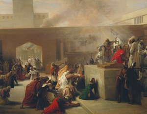 Die Krönung von Joas, 1839 von Francesco Hayez