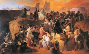 Der Durst der ersten Kreuzfahrer in Jerusalem (Detail)