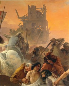 Der Durst der ersten Kreuzfahrer in Jerusalem, von Francesco Hayez (Detail)
