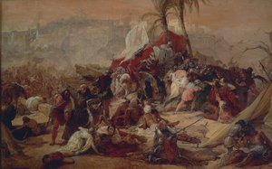 Der Durst der ersten Kreuzfahrer in Jerusalem, von Francesco Hayez