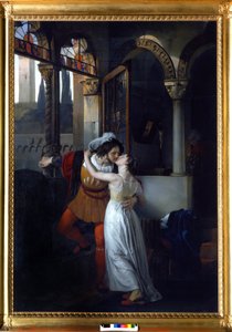 Der letzte Kuss von "Julia und Romeo" von Shakespeare von Francesco Hayez