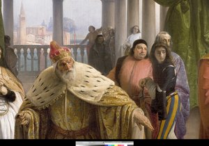 Das letzte Treffen zwischen Jacopo Foscari und seiner Familie vor dem Exil von Francesco Hayez