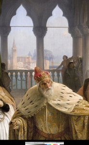 Das letzte Treffen zwischen Jacopo Foscari und seiner Familie vor dem Exil, 1838-40 (Detail)
