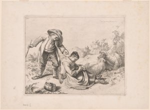 Tafel 10, aus dem Satz von 12 Pastoralszenen von Francesco Londonio