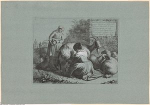 Tafel 1, aus dem Satz von 12 Pastoralszenen von Francesco Londonio