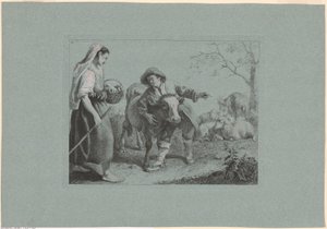Tafel 2, aus dem Satz von 12 Pastoralszenen von Francesco Londonio