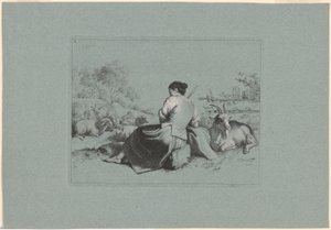 Tafel 3, aus dem Satz von 12 Pastoralszenen von Francesco Londonio