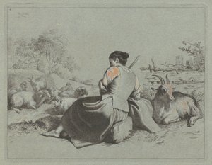 Sitzende Schäferin von Francesco Londonio