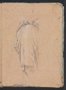 Verona Skizzenbuch: Draperiestudie mit Ellbogen Seite 5