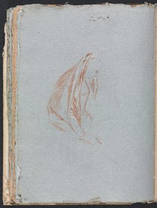 Verona Skizzenbuch: Weibliche Figur mit Umhang Seite 40, 1760