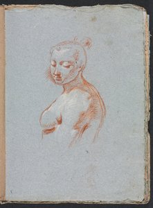 Verona Skizzenbuch: Weiblicher Akt Seite 27, 1760 von Francesco Lorenzi