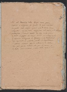 Verona-Skizzenbuch: Inschrift Seite 1