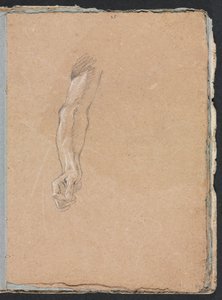 Verona-Skizzenbuch: Rechter Arm und Hand Seite 49, 1760 von Francesco Lorenzi