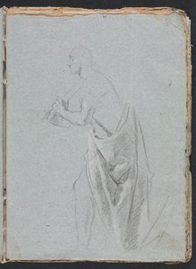 Verona Skizzenbuch: Stehender Mann mit Draperie (Seite 19)