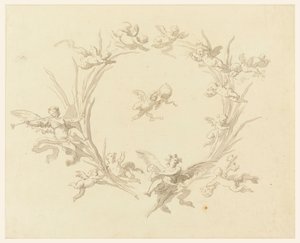 Studie für Freskendekoration, Quirinalspalast, Rom, 1815–16 von Francesco Manno