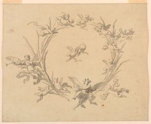 Studie für Freskendekoration, Quirinalspalast, Rom von Francesco Manno