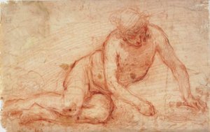 Liegender männlicher Akt von Francesco Montelatici
