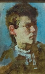 Selbstporträt als junger Mann von Francesco Paolo Michetti