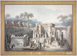 Der Tempel der Isis in Pompeji, 1788 von Francesco Piranesi