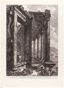Ansicht der Tür und des Peristyls des Tempels der Vesta von Francesco Piranesi