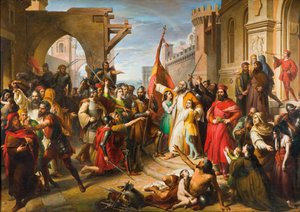 Der Eid der Anconetaner, 1850er von Francesco Podesti