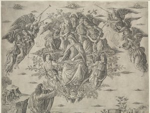 Die Himmelfahrt der Jungfrau, ca. 1495 von Francesco Rosselli